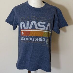 NASA Kids Short Sleeve Tee Shirt Unisex Size Small